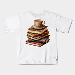 Books & Coffee Kids T-Shirt